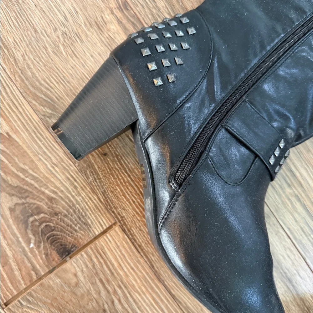 Torrid Size 10 Wide Calf Black Boots - Picture 3 of 6